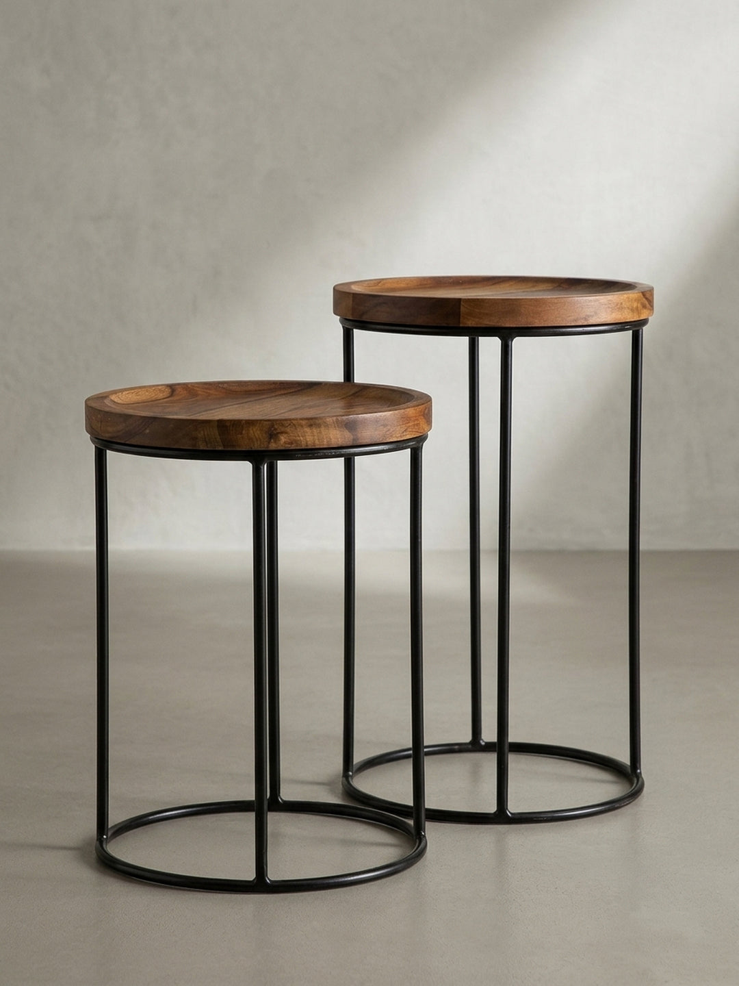 Satztische Sheesham Massivholz Design Möbel_