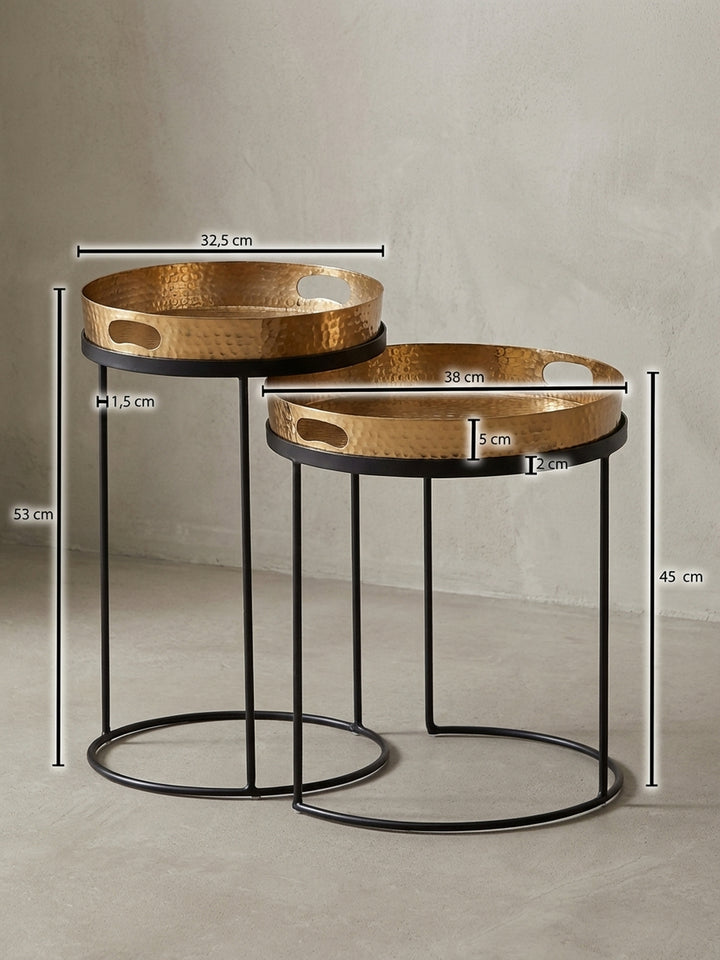 Satztische Metall Design Möbel_