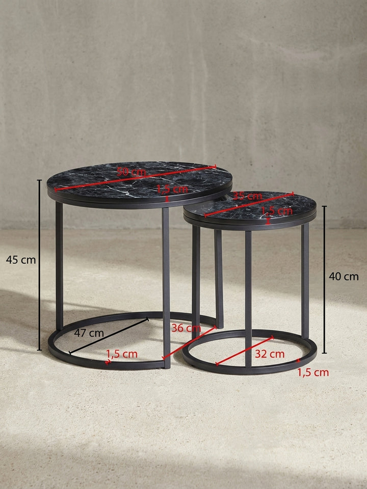 Satztische Metall Design Möbel_