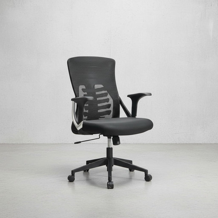 Ergonomischer Bürostuhl mit Mesh-Netzrücken - verstellbarer Lordosenstütze und atmungsaktivem Design für lange Arbeitstage von Kadima Design_