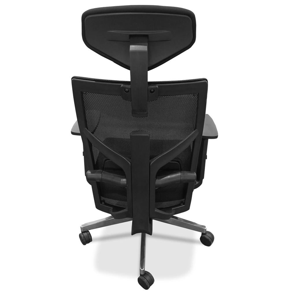 Premium Drehstuhl mit 8-fach verstellbarem Mechanismus - ergonomischer Sitzfläche 49 cm und Aluminium-Basis von Kadima Design_