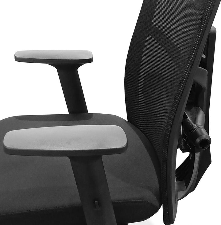 Gaming Office Chair mit BIFMA-geprüfter Konstruktion - belastbar bis 120 kg - schwarzem Stoffbezug von Kadima Design_