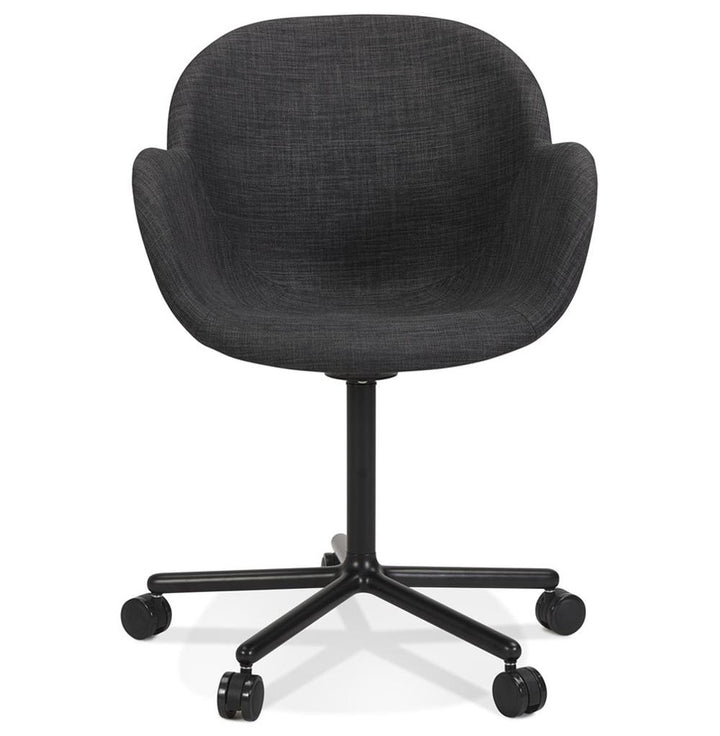 Drehstuhl in Anthrazit mit 3cm Polsterung - ergonomische Rückenlehne - ideal für professionelle Büroumgebungen von Kadima Design_