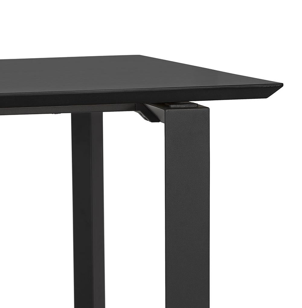 NIVARIX Schreibtisch - 180x90 cm - schwarze MDF-Platte - elegantes Design für professionelle Arbeitsumgebungen - Kadima Design_