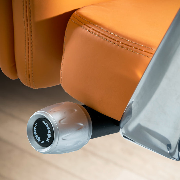 Bürostuhl Kunstleder-Bezug Schreibtischstuhl bis 120 kg - Design Chefsessel höhenverstellbar - Drehstuhl ergonomisch mit Armlehnen &amp;amp; hoher Rückenlehne - Wippfunktion_