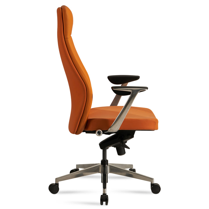 Bürostuhl Kunstleder-Bezug Schreibtischstuhl bis 120 kg - Design Chefsessel höhenverstellbar - Drehstuhl ergonomisch mit Armlehnen &amp;amp; hoher Rückenlehne - Wippfunktion_