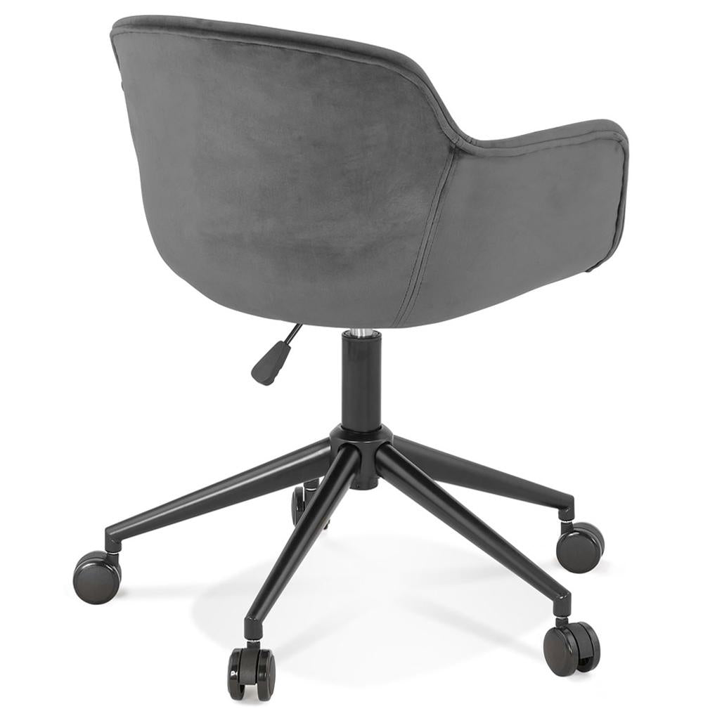 Drehsessel in Anthrazit - höhenverstellbar mit 46cm Sitzbreite für ergonomisches Sitzen von Kadima Design_