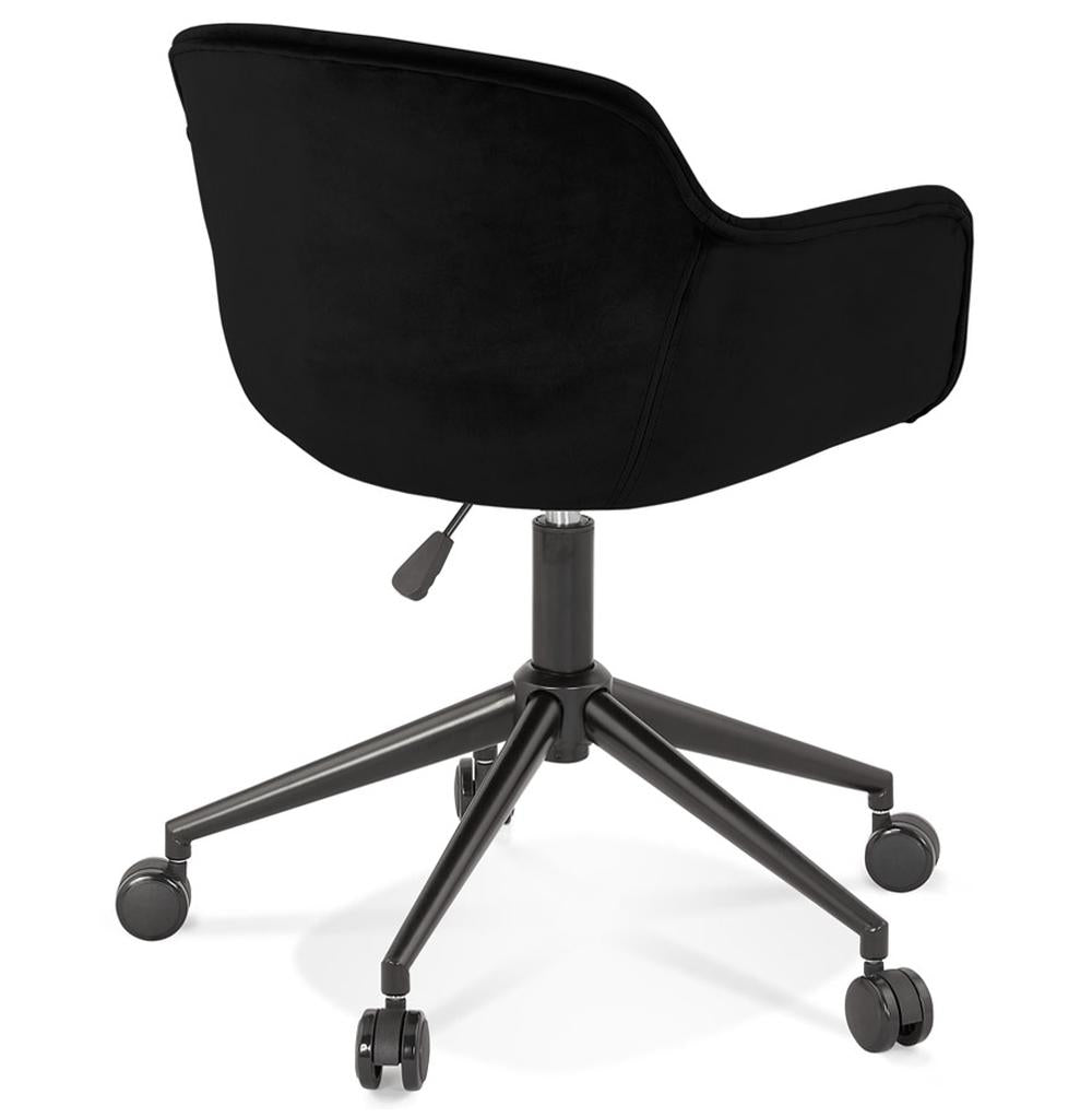 Drehsessel in Schwarz - höhenverstellbar mit 46cm Sitzbreite für komfortables Arbeiten von Kadima Design_