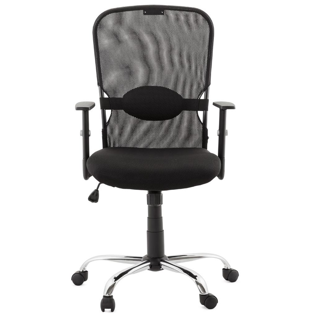 Moderner Drehstuhl mit Netzgewebe-Rückenlehne - ergonomischer Form und Wippmechanik für Home-Office von Kadima Design_