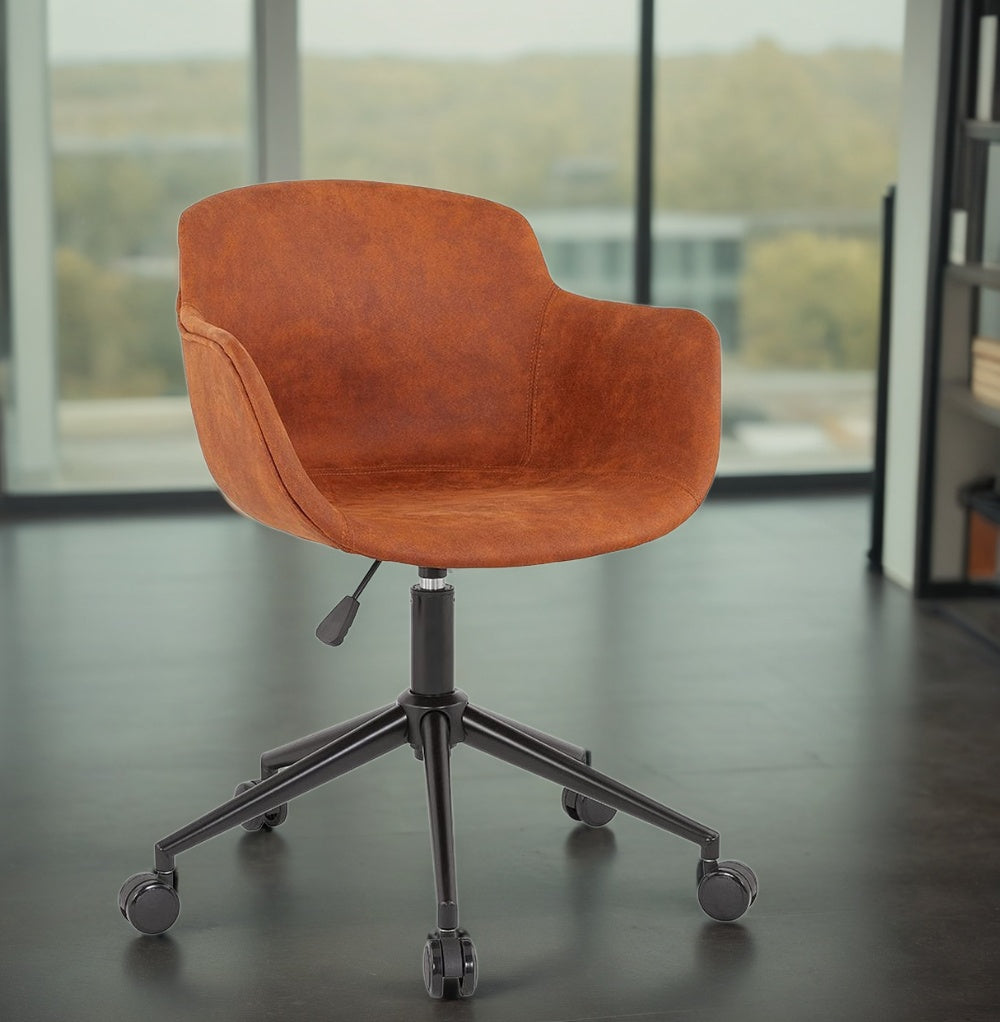 Bürodrehstuhl auf Rollen - breite Sitzfläche 46cm - komfortable Polsterung für lange Arbeitstage von Kadima Design_