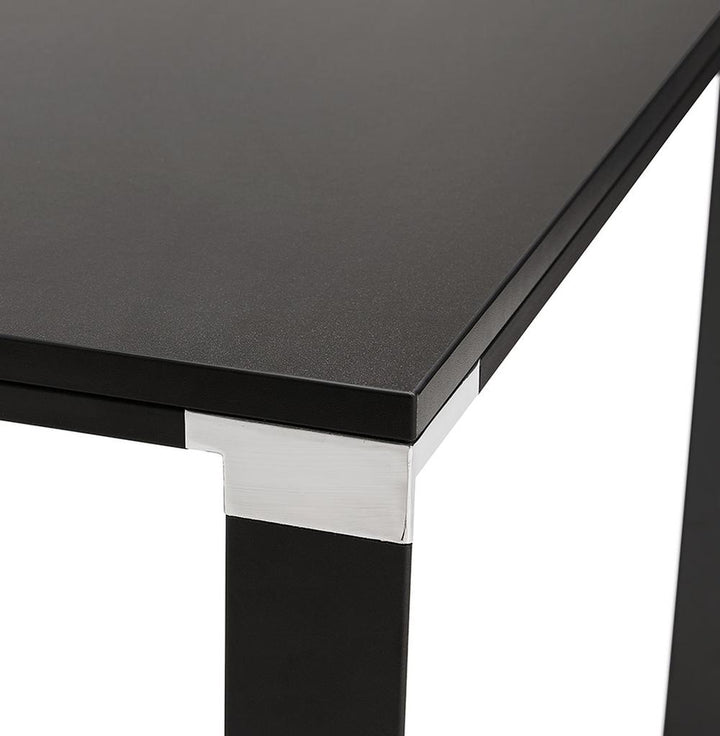 Designer-Schreibtisch schwarz - 200x100cm breite Arbeitsfläche - modernes Design - optimal für konzentriertes Arbeiten im Chefbüro - Kadima Design_