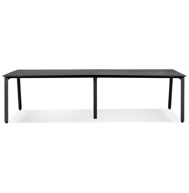 Großraum-Schreibtisch - Schwarze 18 mm MDF-Platte - 74-5 cm Höhe - ergonomisch gestaltet für lange Arbeitstage - modernes Design - Kadima Design_