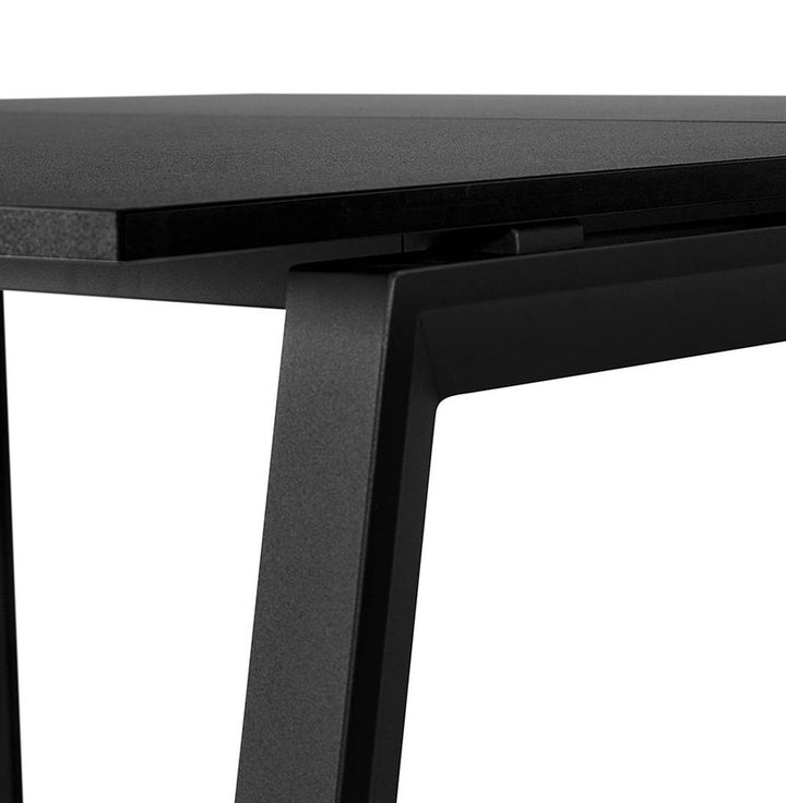 Großraum-Schreibtisch - Schwarze 18 mm MDF-Platte - 74-5 cm Höhe - ergonomisch gestaltet für lange Arbeitstage - modernes Design - Kadima Design_