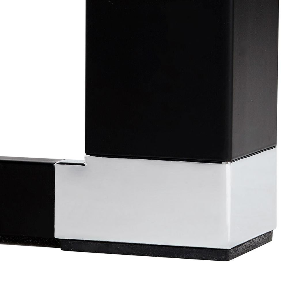 KERIX Arbeitstisch schwarz kompakt - 1-8cm kratzfeste Melaminplatte - robustes Metallgestell - optimal für intensive Nutzung - Kadima Design_