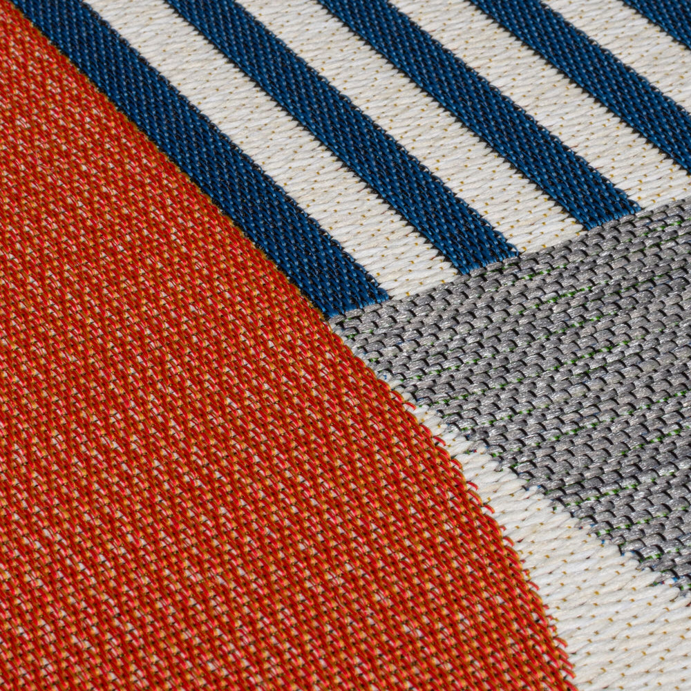 Bunter kreisrunder Outdoor-Teppich - lebendiges Design_Multi_Rund_