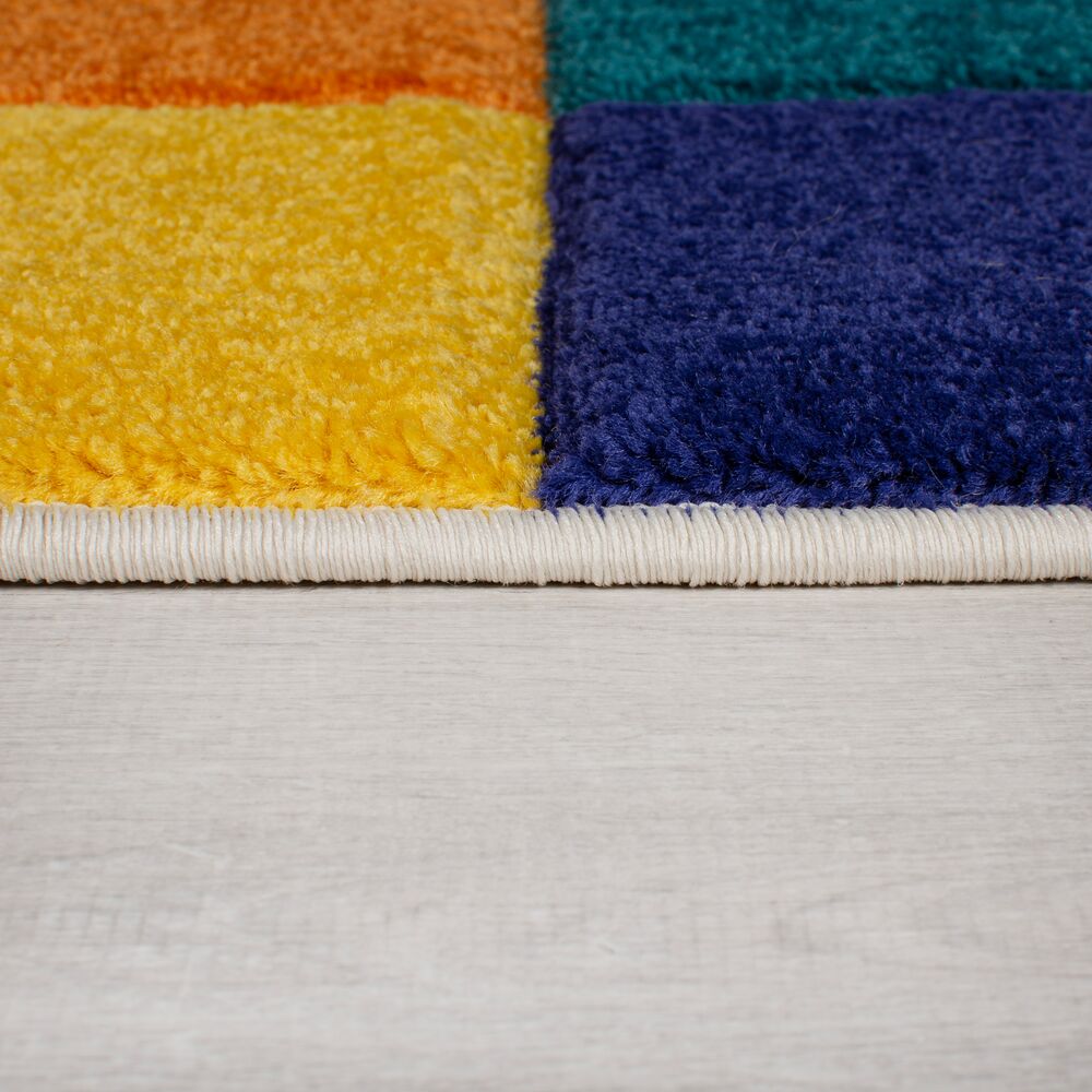 Teppich Bunt-Retro-Geometrisch - langlebig QUAGGY - Multi 80x150 cm Rechteckig