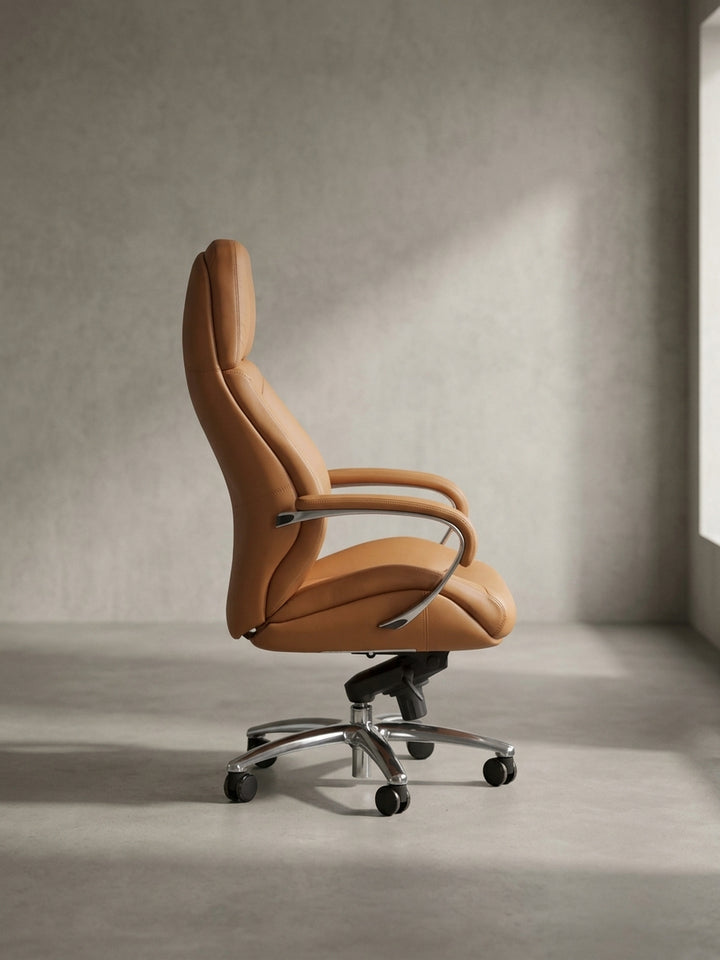 Bürostuhl 67x67x137 cm Eiche Massivholz mit Rollen und Höhenverstellung Möbel Design Wohnzimmer Esszimmer Schlafzimmer modern hochwertig elegant Home Office Wohnen Einrichtung Interior_
