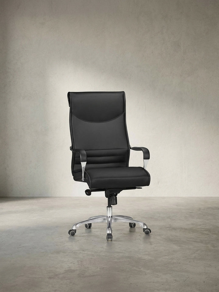 Bürostuhl Eiche Massivholz schwarz Maße 60x61x126 cm Höhe Breite Tiefe Maßzeichnung Produktmaße mit Rollen und Höhenverstellung Möbel Design Home Office Wohnen Einrichtung Interior Zuhause_