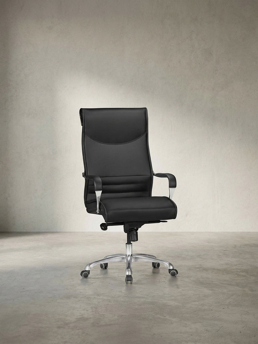 Bürostuhl Eiche Massivholz schwarz Maße 60x61x126 cm Höhe Breite Tiefe Maßzeichnung Produktmaße mit Rollen und Höhenverstellung Möbel Design Home Office Wohnen Einrichtung Interior Zuhause_