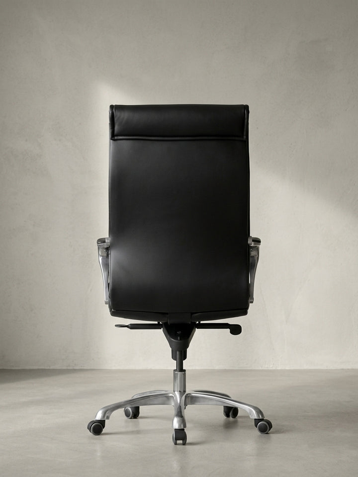 Bürostuhl Eiche Massivholz schwarz 60x61x126 cm robust langlebig mit Rollen und Höhenverstellung Möbel Wohnen Design Einrichtung modern Premium Home Office Interior Zuhause Wohnzimmer_