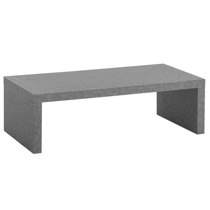 Couchtisch in Beton-Optik, zeitloses Design, rechteckig, schlicht