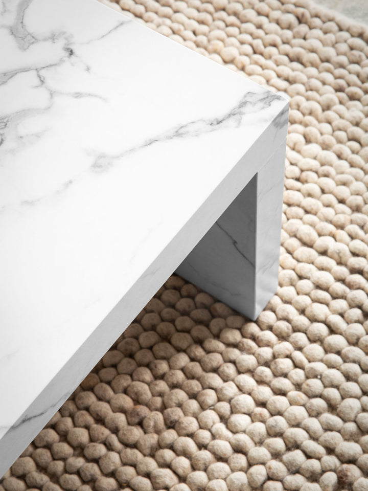 Couchtisch in Beton-Optik, zeitloses Design, rechteckig, schlicht