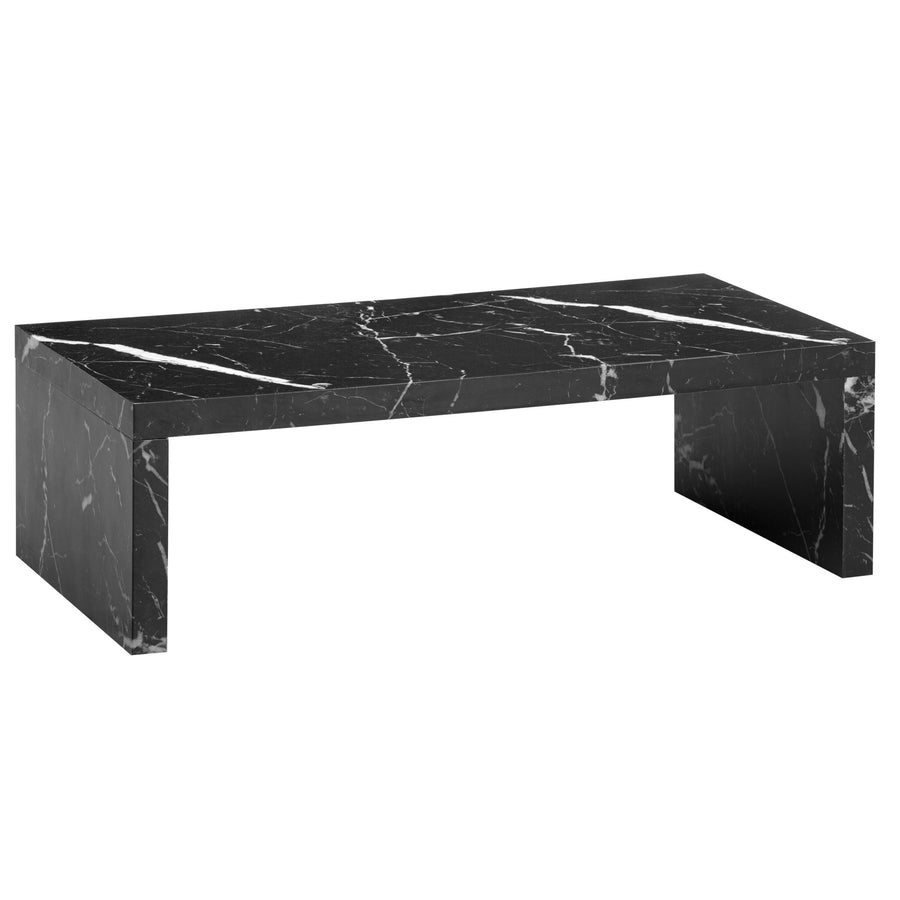 Couchtisch in Beton-Optik, zeitloses Design, rechteckig, schlicht