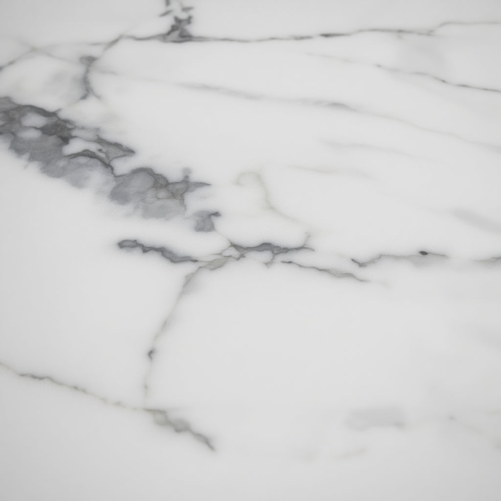 Rechteckiger Sofatisch mit zwei Ebenen in Marmoroptik – stilvolles Interieur _