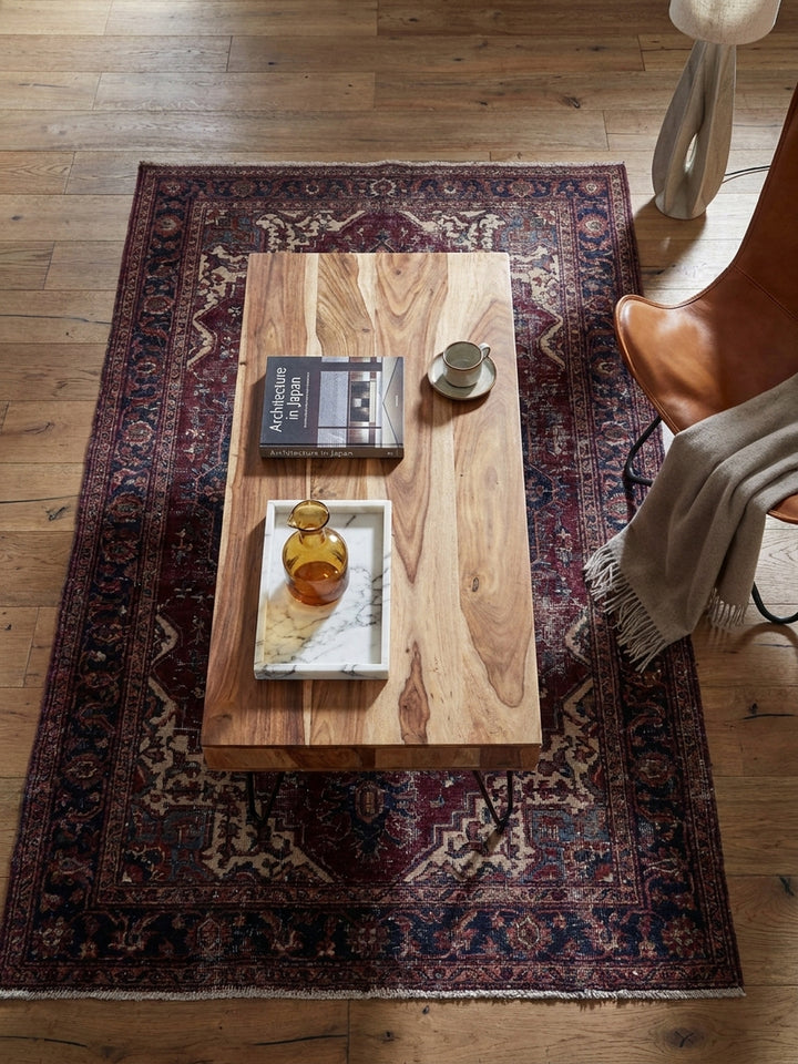 Couchtisch Akazie Massivholz natur 60x110x40 cm Wohnidee Wohnzimmer Einrichtungsidee stilvoll kombinieren mit Schublade Design Möbel Inspiration Wohnen Interior Zuhause modern hochwertig_