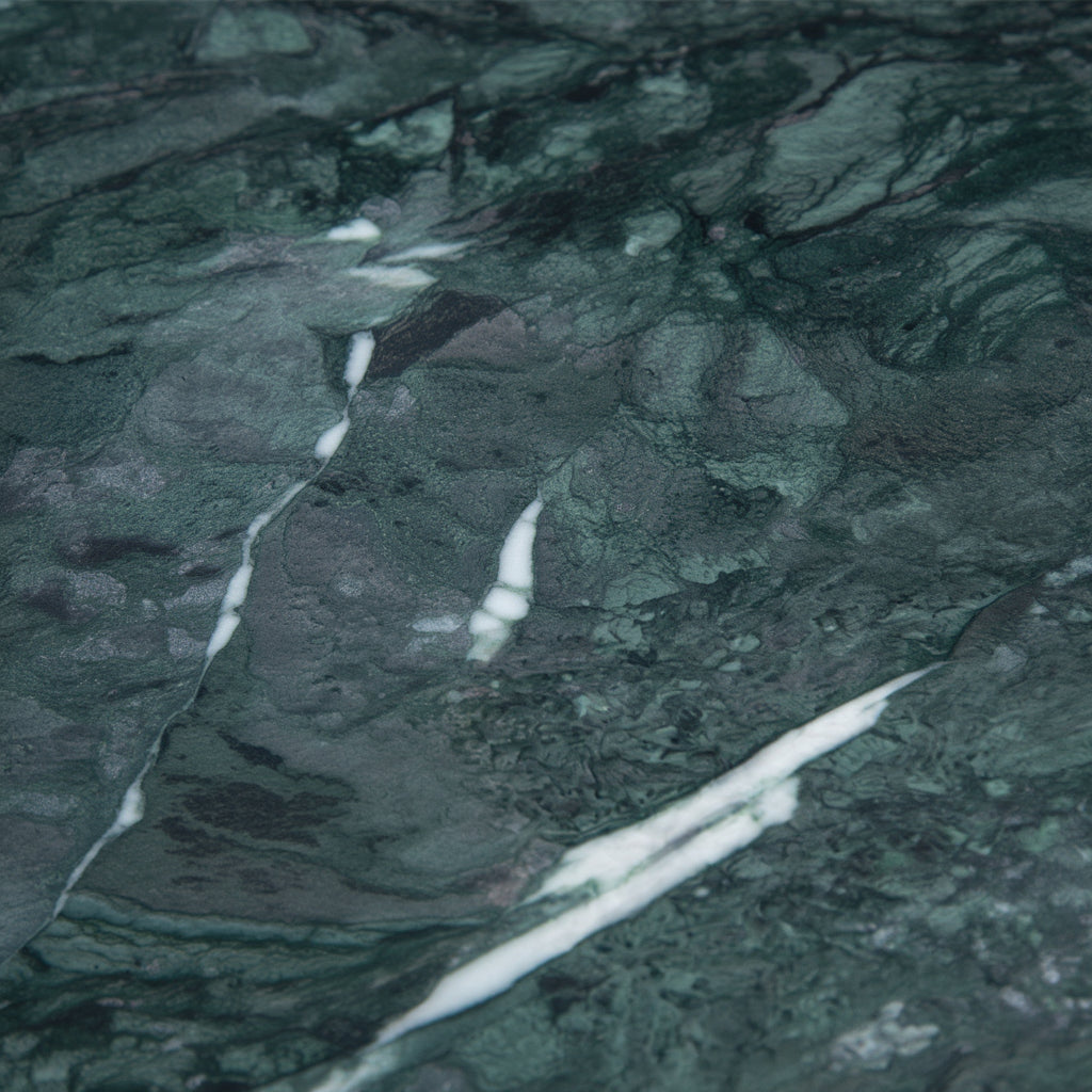 Couchtisch Echter Marmor Grün 70x70x35 cm Sofatisch Metall Gold - Design Dreibein Wohnzimmertisch Rund Modern - Marmortisch Loungetisch Groß - Kaffeetisch Haarnadelbeine_