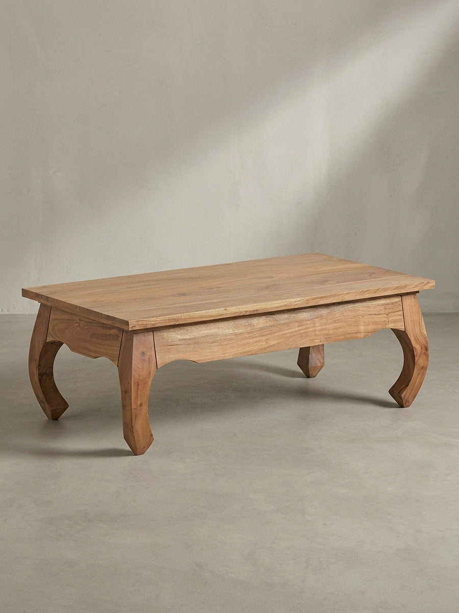 Couchtisch 60x110x40 cm Akazie Massivholz natur mit Ablagefach Möbel Design Wohnzimmer Esszimmer Schlafzimmer modern hochwertig elegant Wohnen Einrichtung Interior Zuhause stilvoll Premium_
