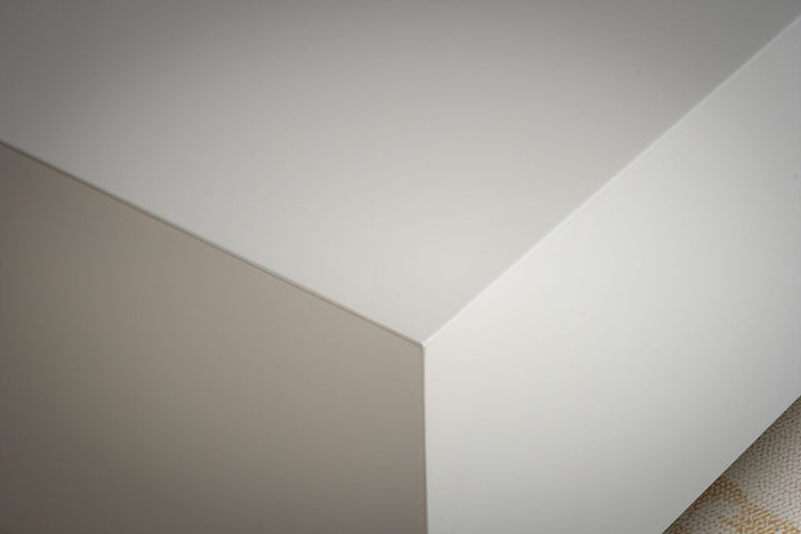 Couchtisch in Würfelform, Weiß Hochglanz, 60x60x35 cm, modernes Design