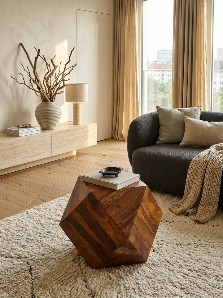 Couchtisch Sheesham Massivholz | Diamant-Design &amp;amp; Handarbeit_