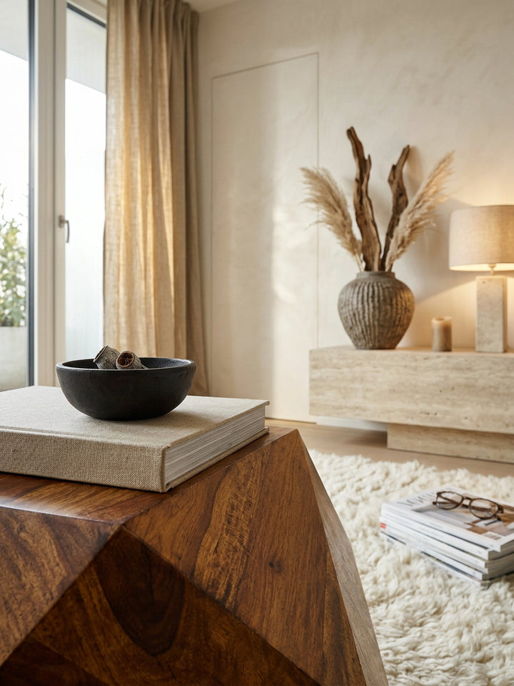 Couchtisch Sheesham Massivholz | Diamant-Design &amp;amp; Handarbeit_