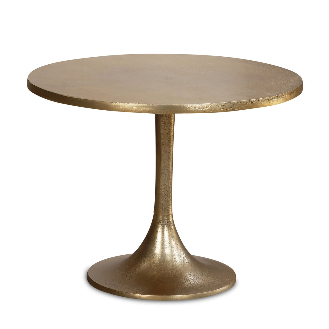 Couchtisch Klein Gold Metall Rund 60x60x46,5 cm Modern