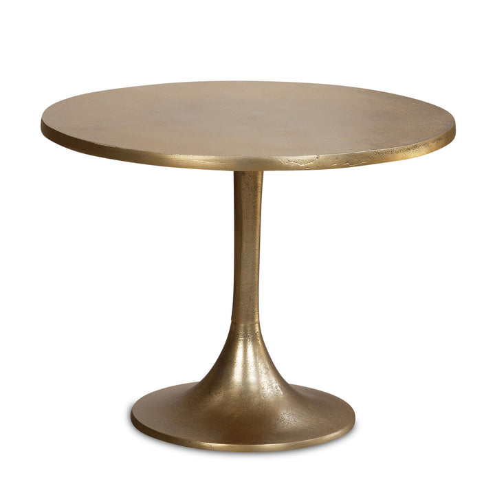 Couchtisch Klein Gold Metall Rund 60x60x46,5 cm Modern