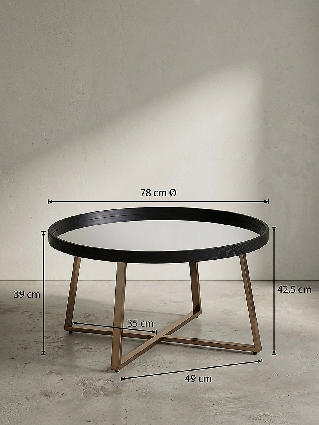 Couchtisch Rund Gold