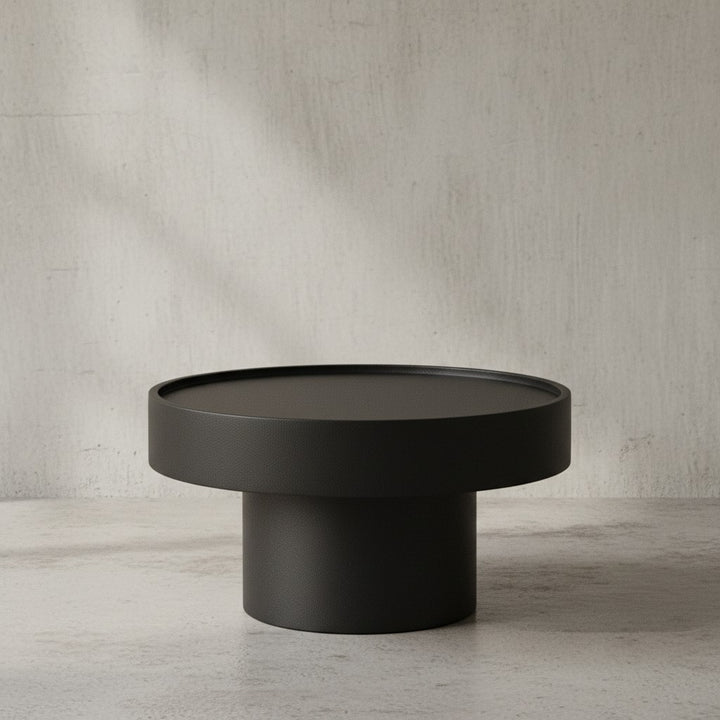 Couchtisch Schwarz_ 60x60x36 cm Metall_ Einzigartiges Pilz-Design - KADIMA DESIGN_Größe_ 60x60x36 cm_