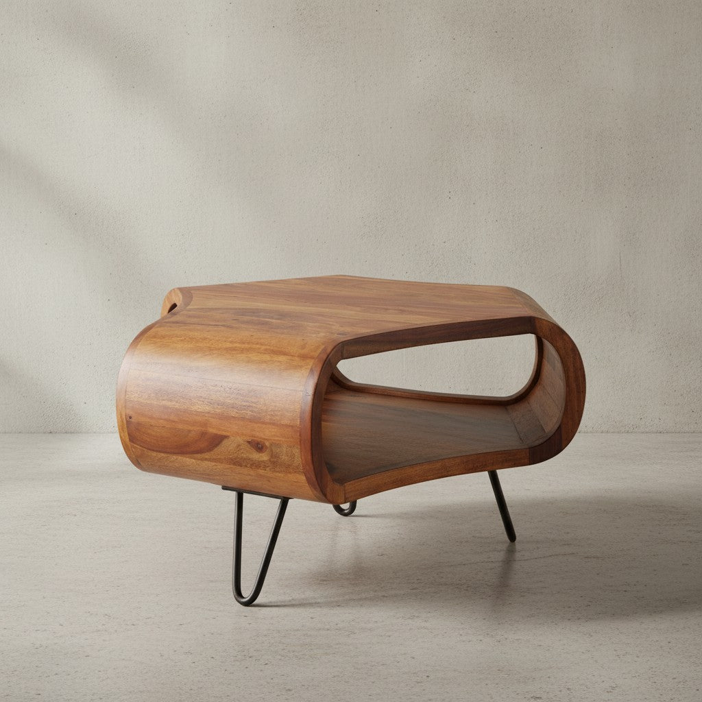 Massiver Couchtisch aus Sheesham Holz_ Landhaus-Stil_ Stauraum_ 55x38x55 cm - KADIMA DESIGN_Größe_ 55x55x38 cm_