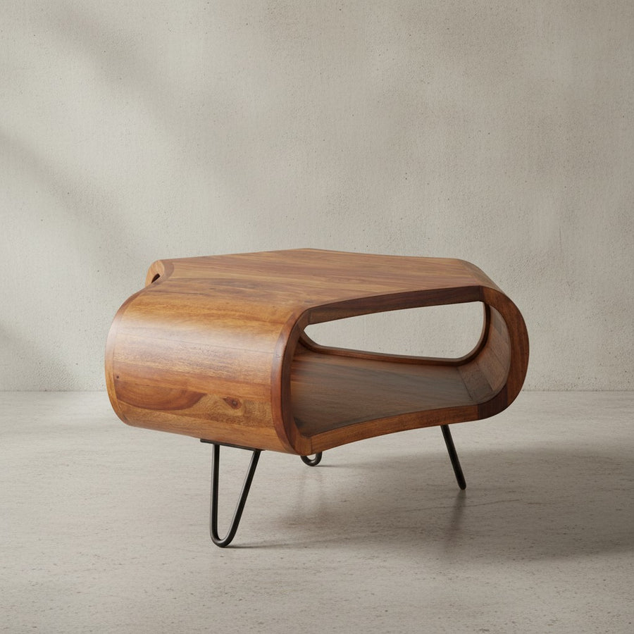 Massiver Couchtisch aus Sheesham Holz_ Landhaus-Stil_ Stauraum_ 55x38x55 cm - KADIMA DESIGN_Größe_ 55x55x38 cm_