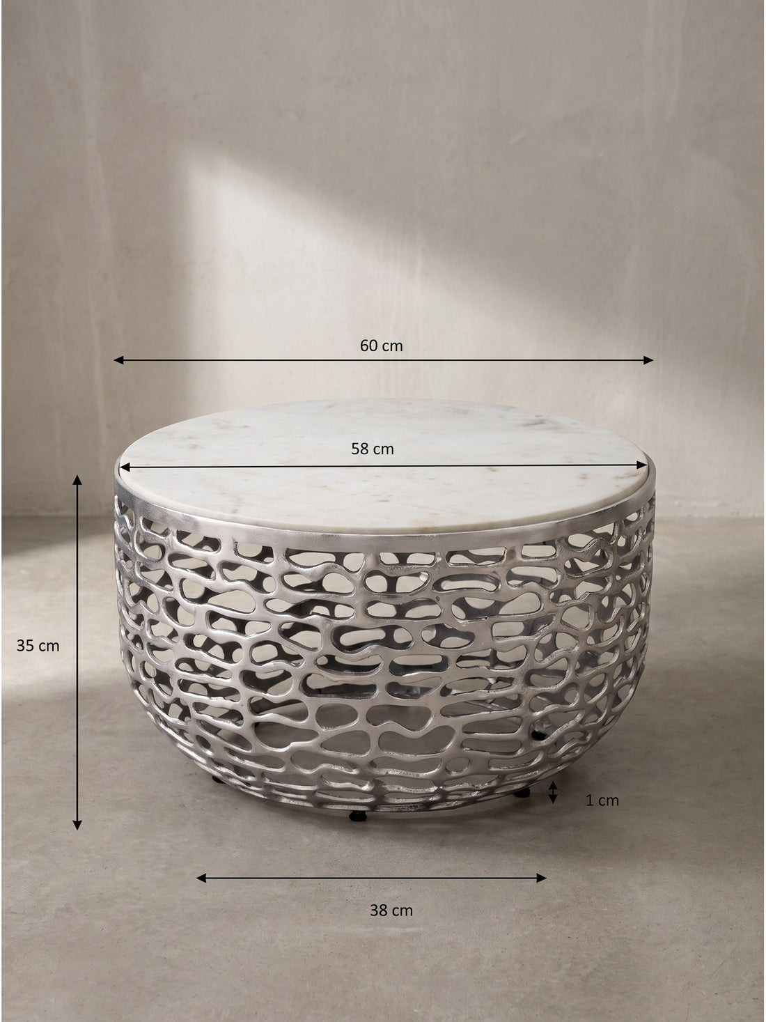 Maßzeichnung ASTLUX – Silber-Weiß