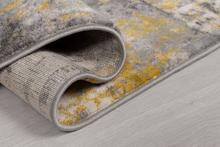 DEE Abstrakte Kunst-Teppiche in Premium-Qualität von Kadima Design_Gelb-Grau_#sku_BARK503119368556-BARK503119373954#