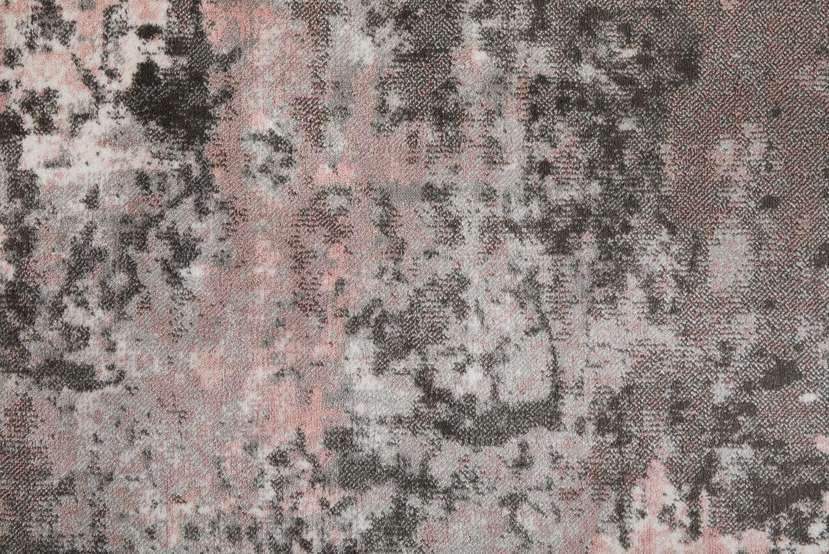 Abstrakte Kunst-Teppiche in Premium-Qualität_Rosa-Grau_Läufer_