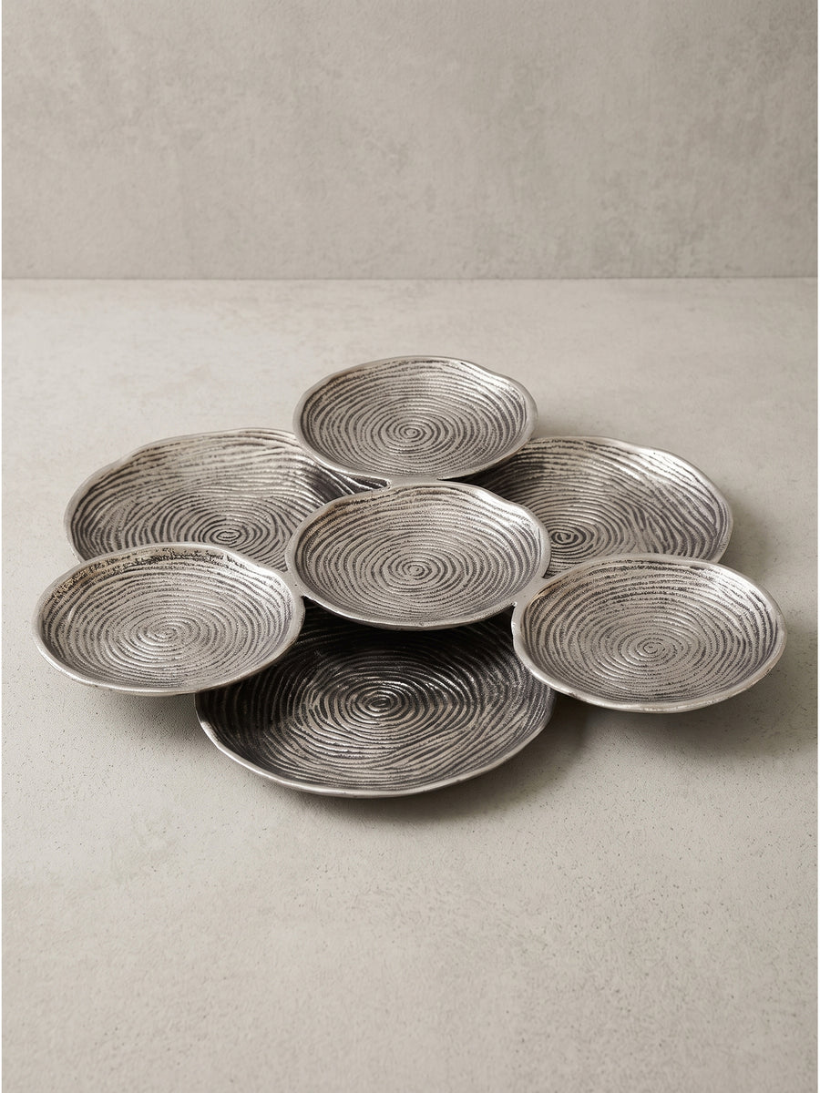 Dekoschalen aus Aluminium: Blatt, rund & oval