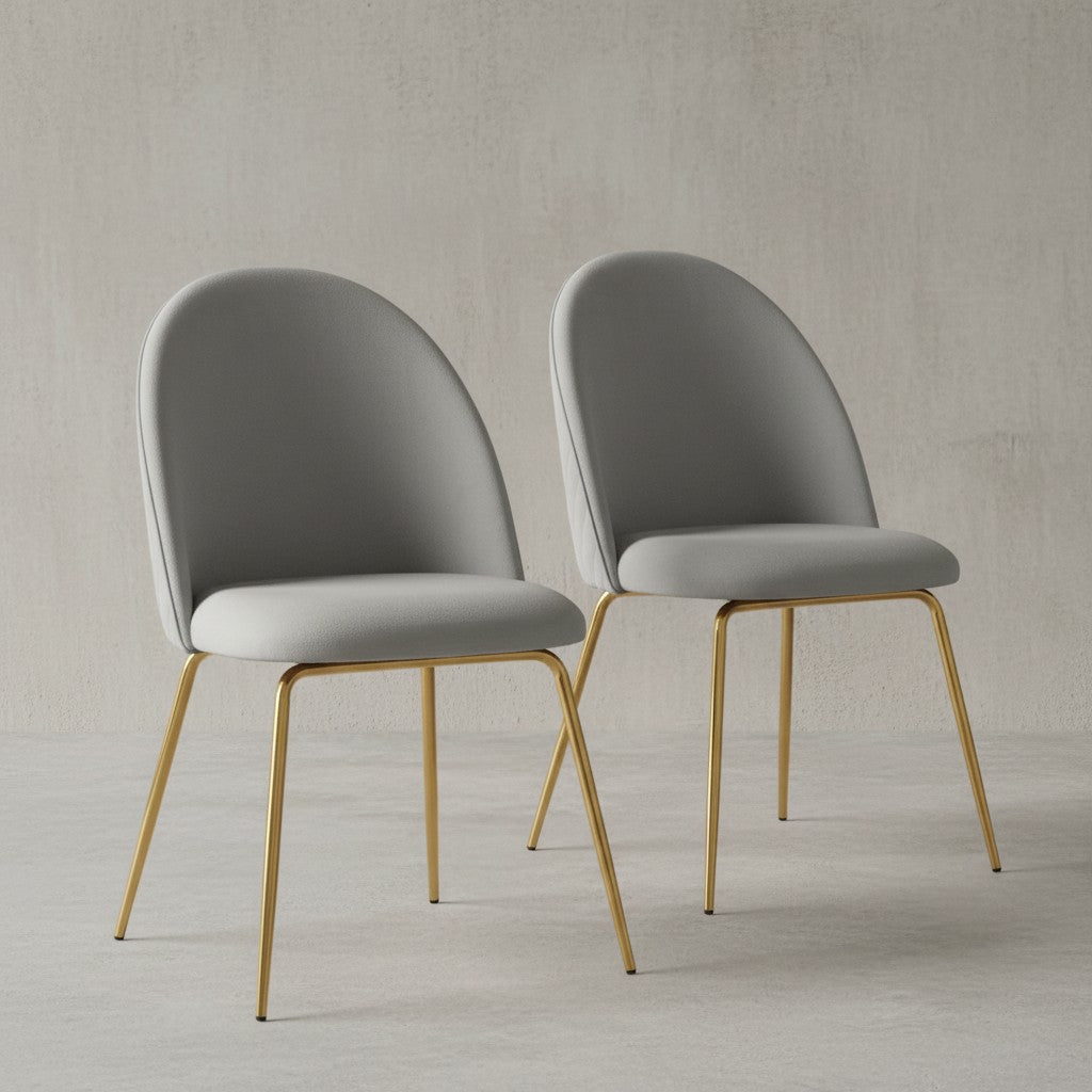 gepolstert mit Stoffbezug und goldenen Beinen – stilvolles Design fürs Esszimmer_
