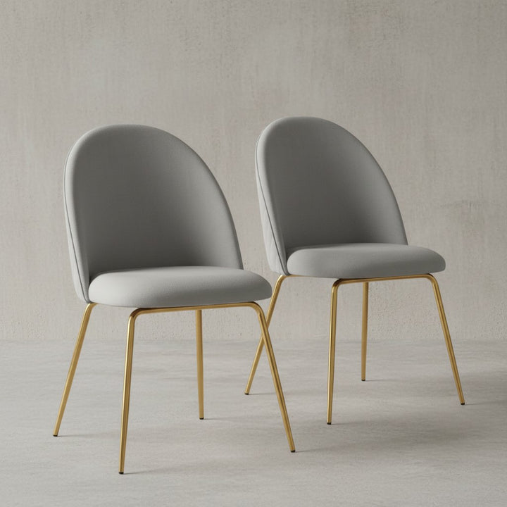  gepolstert mit Stoffbezug und goldenen Beinen – stilvolles Design fürs Esszimmer_