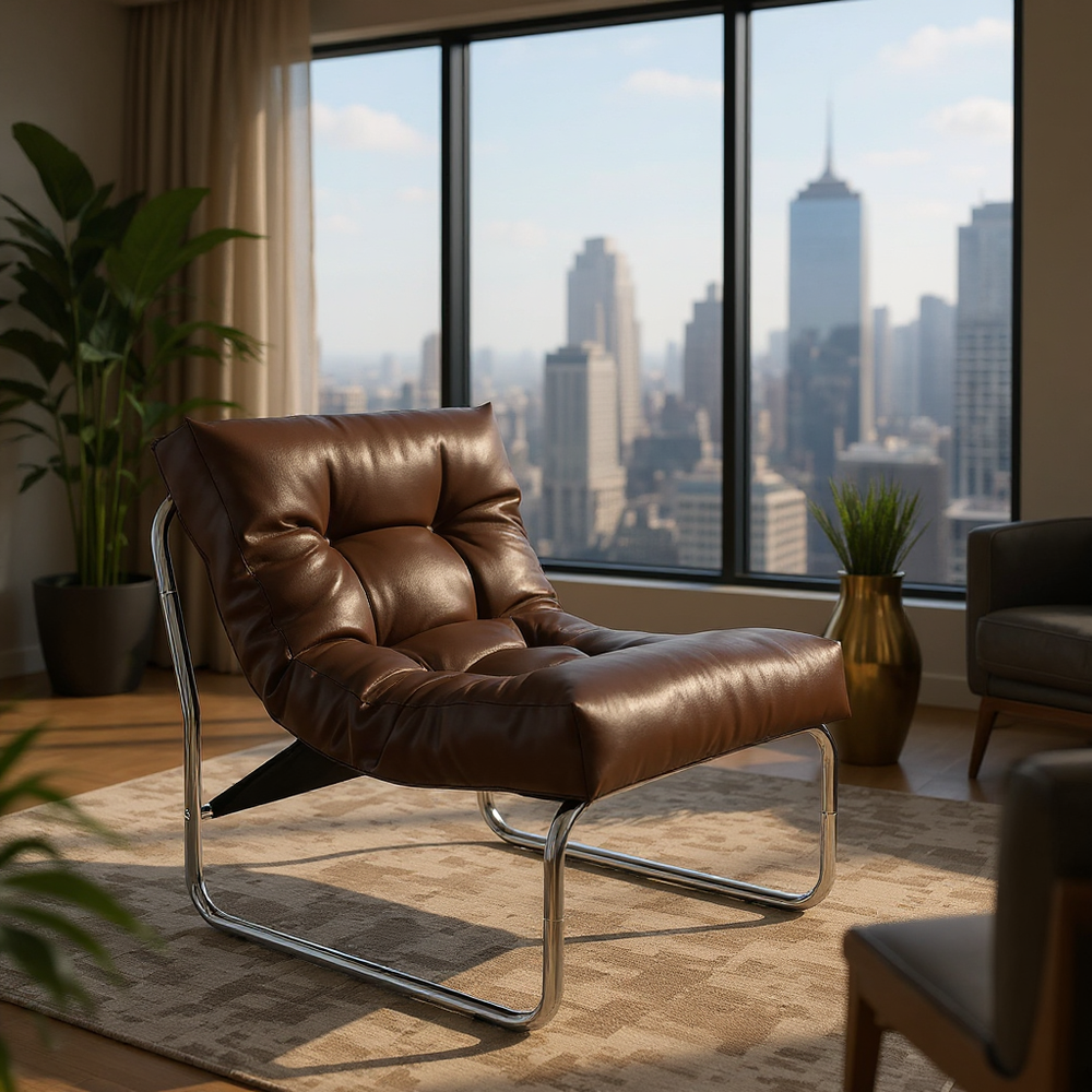 Design Clubsessel in Braun - Vintage Look - Business-Ambiente von Kadima Design_