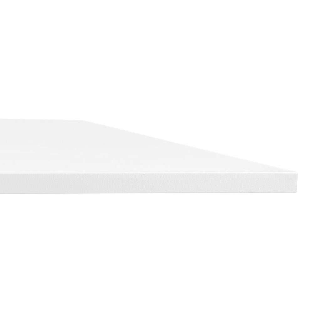 Professioneller weißer Hochbartisch - 160 cm Breite - mit robustem Stahlgestell für Bar und Gastronomie_