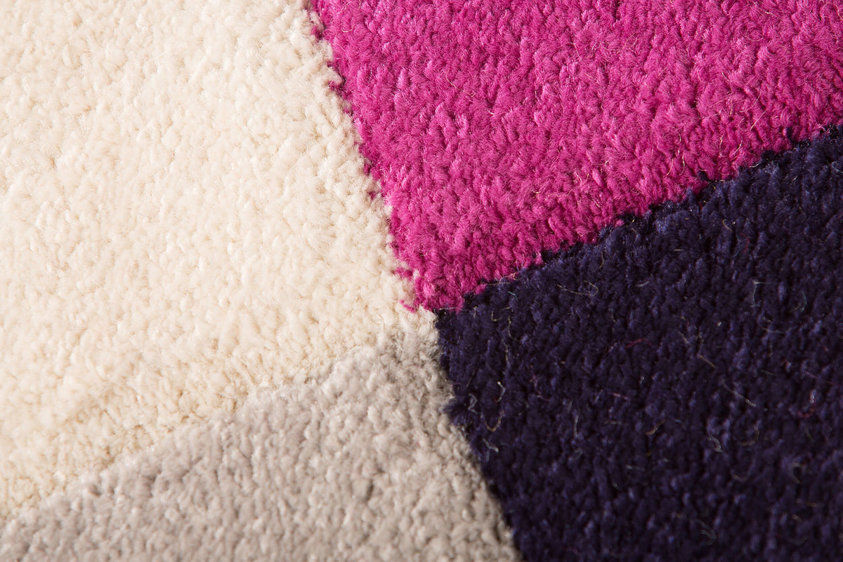 Designer-Teppich in lebhaften Farben und geometrischem Muster Multi Rechteckig