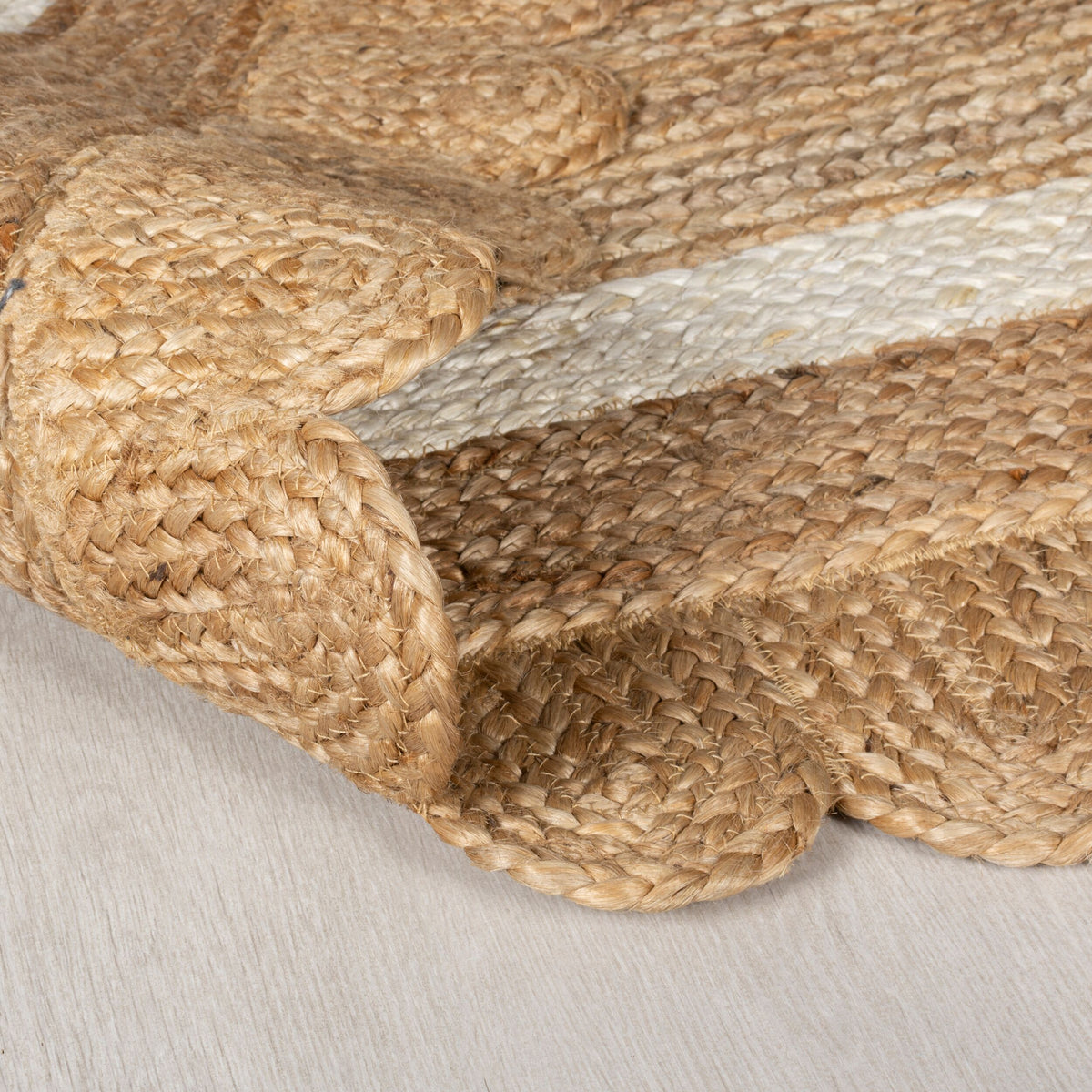 Teppich Jute Handarbeit-Design - naturfarben GRACE_Rechteckig_